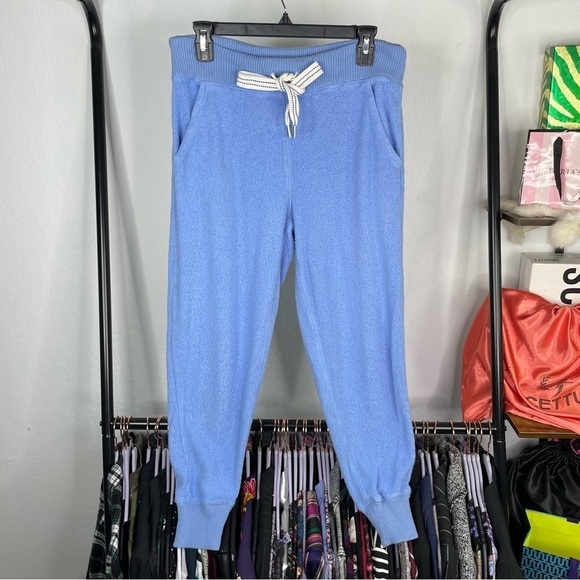 Aerie Blue Nubby Drawstring Jogger Pants - Picture 1 of 5